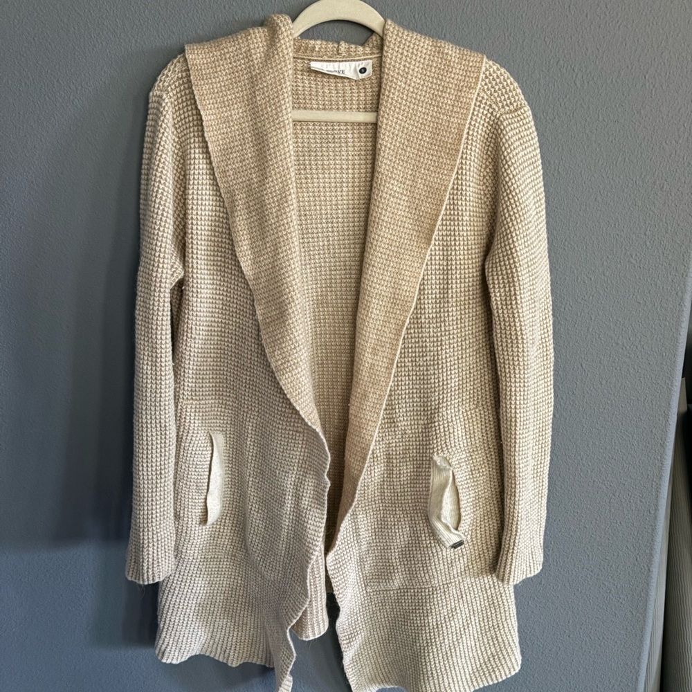 Carve Designs Cream Open-Front Cardigan